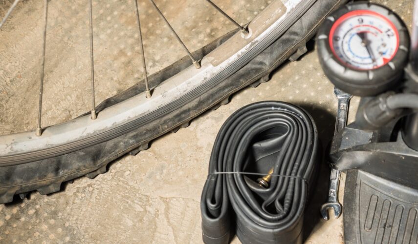 Putting inner tube in bike on sale